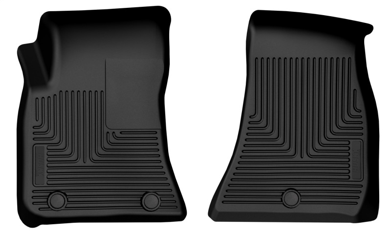 Dodge Challenger Floor Mats - Front - Husky Liners - X-act Contour - Black - `16-`23